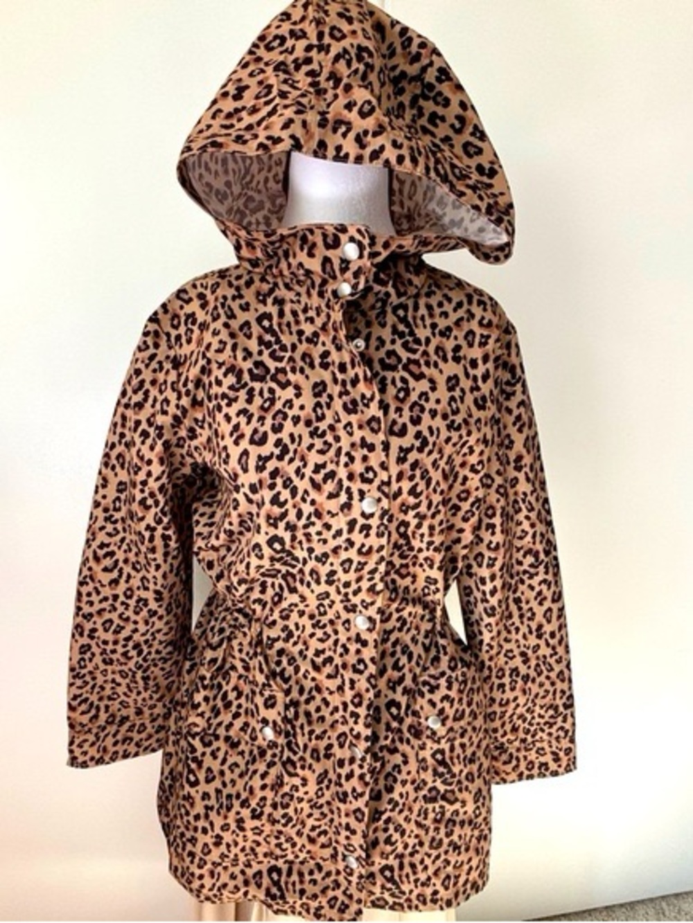 JCREW FACTORY Animal Print Cheetah Rain Coat